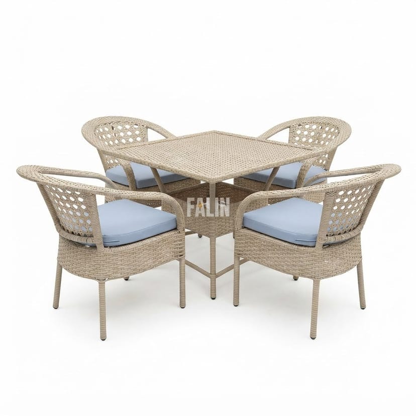 Chair Table Set 4+1 (4chair 1table) - Image 1