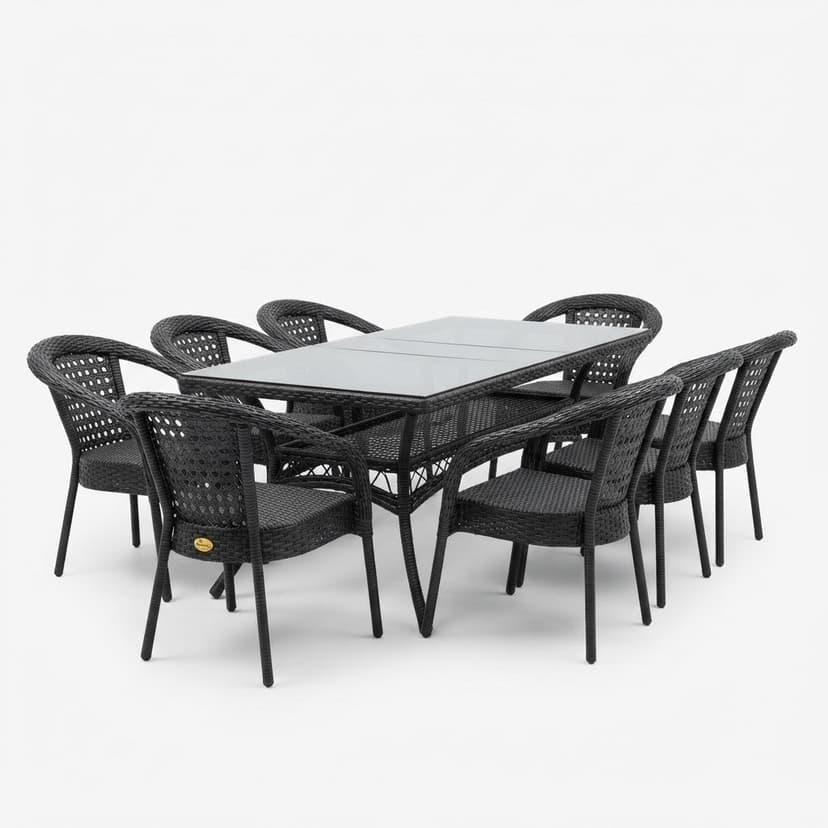 Chair table set 8+1 (8chair 1table)