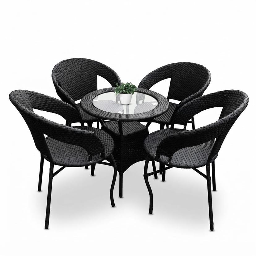 Chair Table Set 4+1 (4chair 1table) - Image 1
