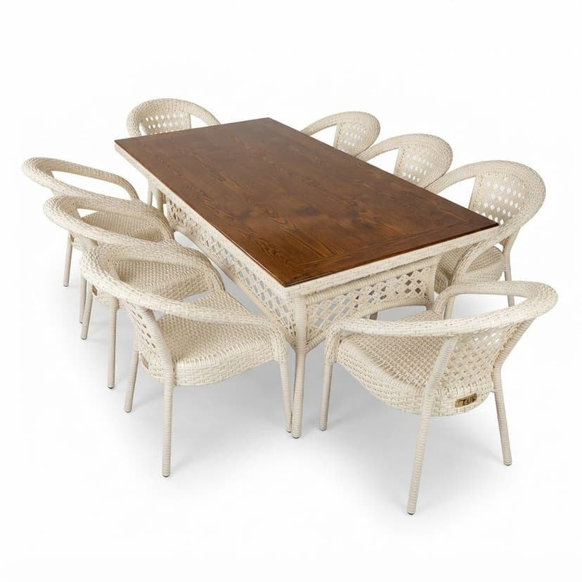 Chair Table Set 8+1 (8chair 1table)